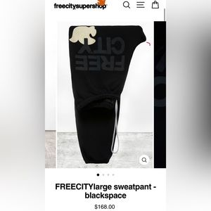 FREECITYlarge sweatpant - blackspace
